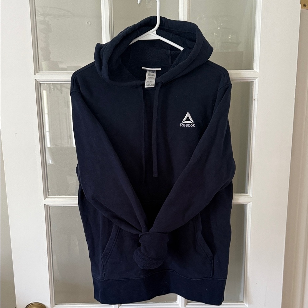 Reebok Men's Dark Blue Hoodie